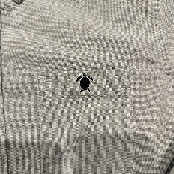 Simply Southern Light Blue Grey Long Sleeve Button Down Shirt | 100% Cotton - Picture 3 of 7